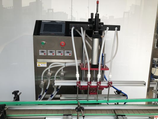 Stainless steel SUS304 Mesin Pengisian Pump Gear Empat Kepala