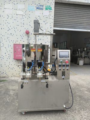 Servo Mesin Penuh Kepala Ganda Untuk Krim 5KW 80L Volume Drum