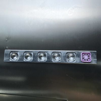 6 lubang pentagram Lipstick Mold Kit Hot pengisian Aluminium