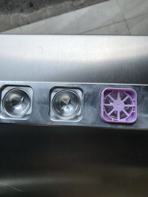 6 lubang pentagram Lipstick Mold Kit Hot pengisian Aluminium