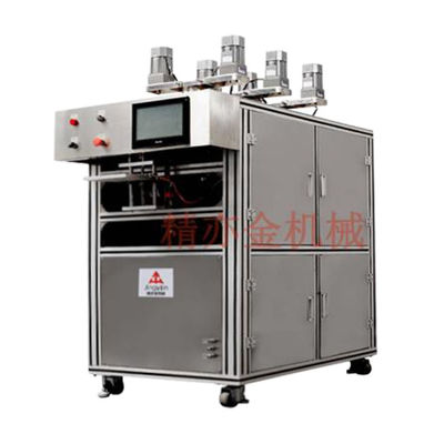 380V 50Hz 9.5KW Mesin Penuh Krim Kosmetik Dengan Sabuk Konveyor