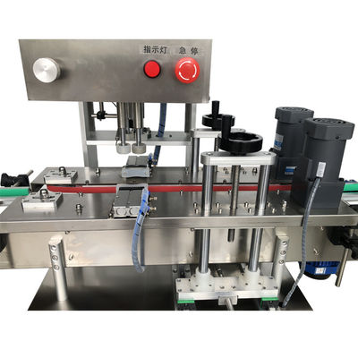 220V 50Hz Servo Mesin Penutup Otomatis 0.3-0.8 Mpa Air Supply Stainless Steel