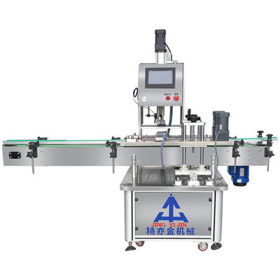220V 50Hz Servo Mesin Penutup Otomatis 0.3-0.8 Mpa Air Supply Stainless Steel