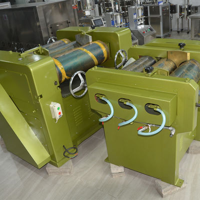 Mesin Penuh Base Makeup Otomatis Laboratorium S200 Mesin Penggilingan Tiga Roller