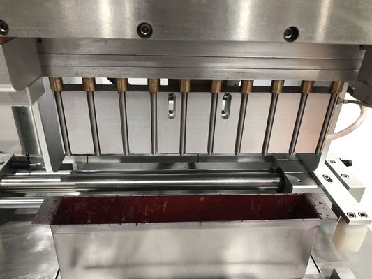 SUS304 Mesin Pengisi Pensil Alis 12 Lubang Mesin Pengisi Lipstick Otomatis Barel Ganda