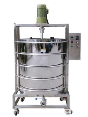 500L bahan lipstik mengocok dan memanaskan ember stainless steel 500L drum