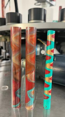 Kosmetik Lipstick Dan Krim Sekrup Mesin Penuh Double Color Krim Jar Mesin Penuh