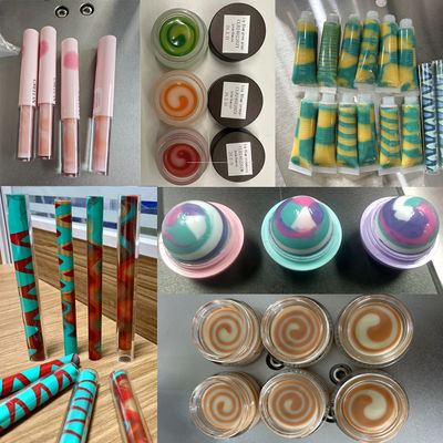 Kosmetik Lipstick Dan Krim Sekrup Mesin Penuh Double Color Krim Jar Mesin Penuh