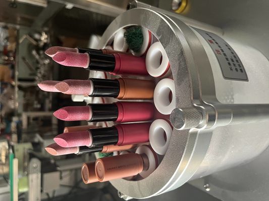 Otomatis taburkan emas bubuk indah mesin untuk lipstik